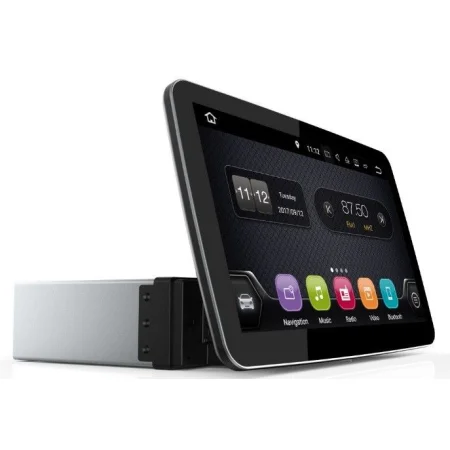 EVUS UD110A, Radio 1DIN con pantalla 10", Android 10, Bluetooth y USB