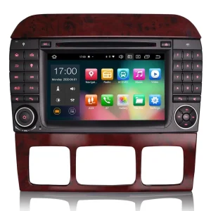 Navegador Mercedes clase S W220/ CL W215, año 1998 2005, Android 10