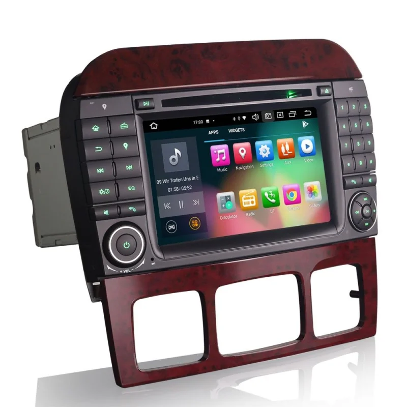 Radio Navegador Mercedes clase S W220/ CL W215, año 1998 2005, Android 10