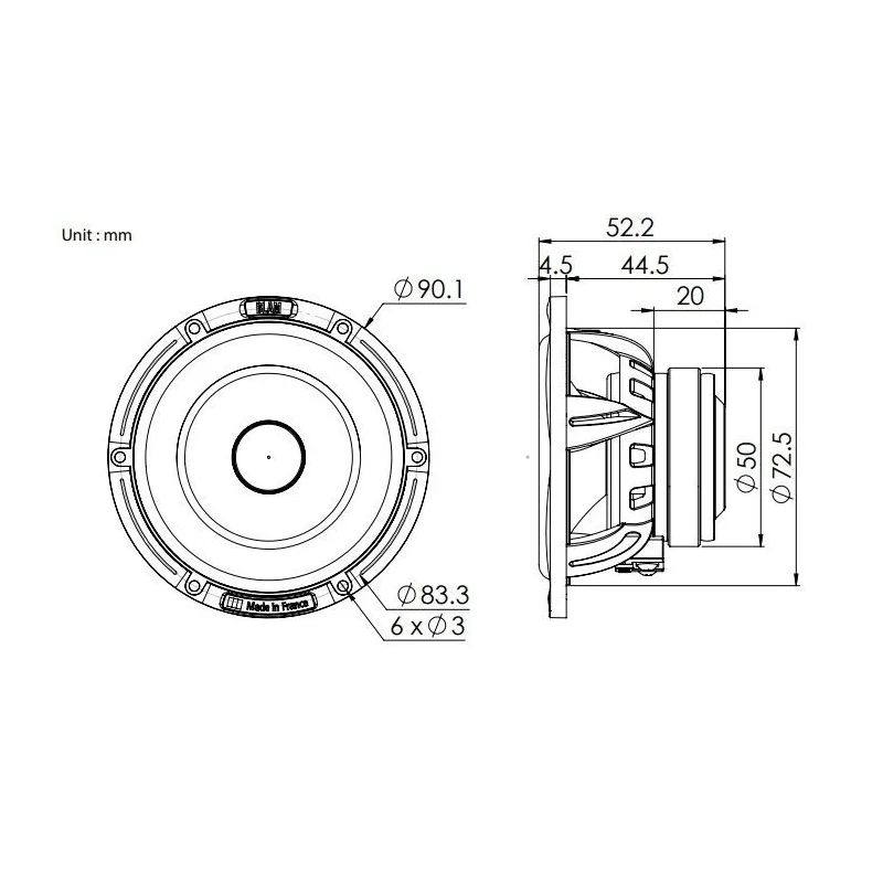 Blam Audio FRS 3N50 + Altavoces 80mm (3")