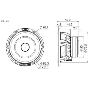 Blam Audio FRS 3N50 + Altavoces 80mm (3")