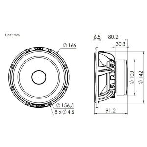 Altavoces Blam Audio S 165.100, vías separadas 6,5"