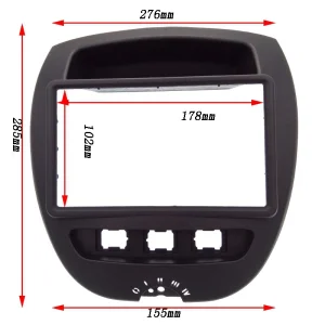 Marco radio Toyota Aygo 2005 2014, Citroen C1, Peugeot 107, 2 DIN