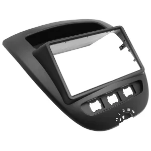 Marco frontal radio Citroen C1, Toyota Aygo, Peugeot 107, 2005 2014, 2 DIN.