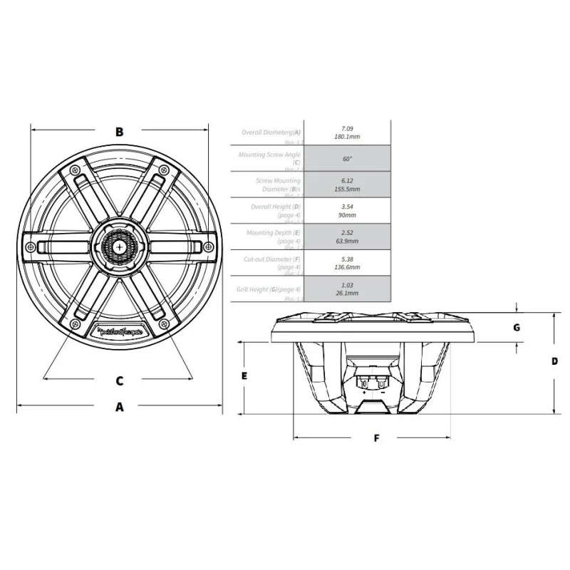Rockford Fosgate Altavoces marinos 16.5cm (6.5")