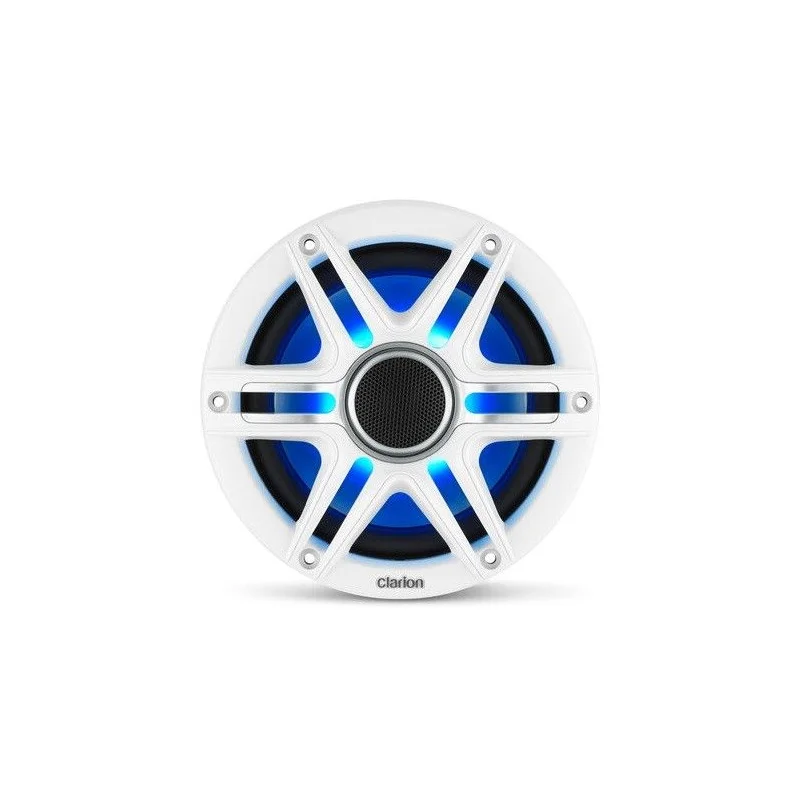 Clarion CMSP 651RGB SWG, Altavoces marinos con luz led RGB, 6,5", Incluye rejillas deportivas