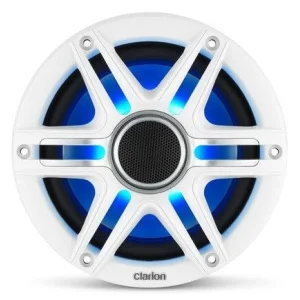 Clarion CMSP 651RGB SWG, Altavoces marinos con luz led RGB, 6,5", Incluye rejillas deportivas