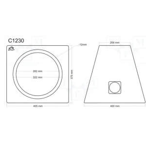 Caja acustica 12" cerrada medidas.