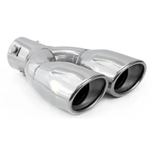 MT010, Cola escape doble universal, acero inoxidable