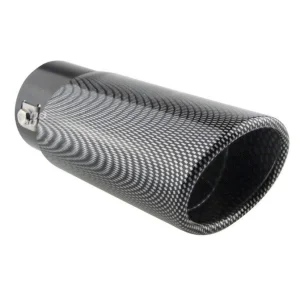 MT020C, Embellecedor cola escape inox, acabo en carbono