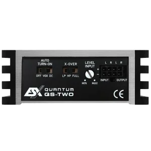 Mini amplificador ESX QS TWO, clase D. 2 canales.