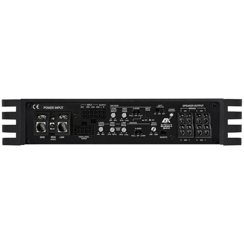 Amplificador QL600.4(24V) ESX Audio, 24 voltios, digital, clase D, 4 canales