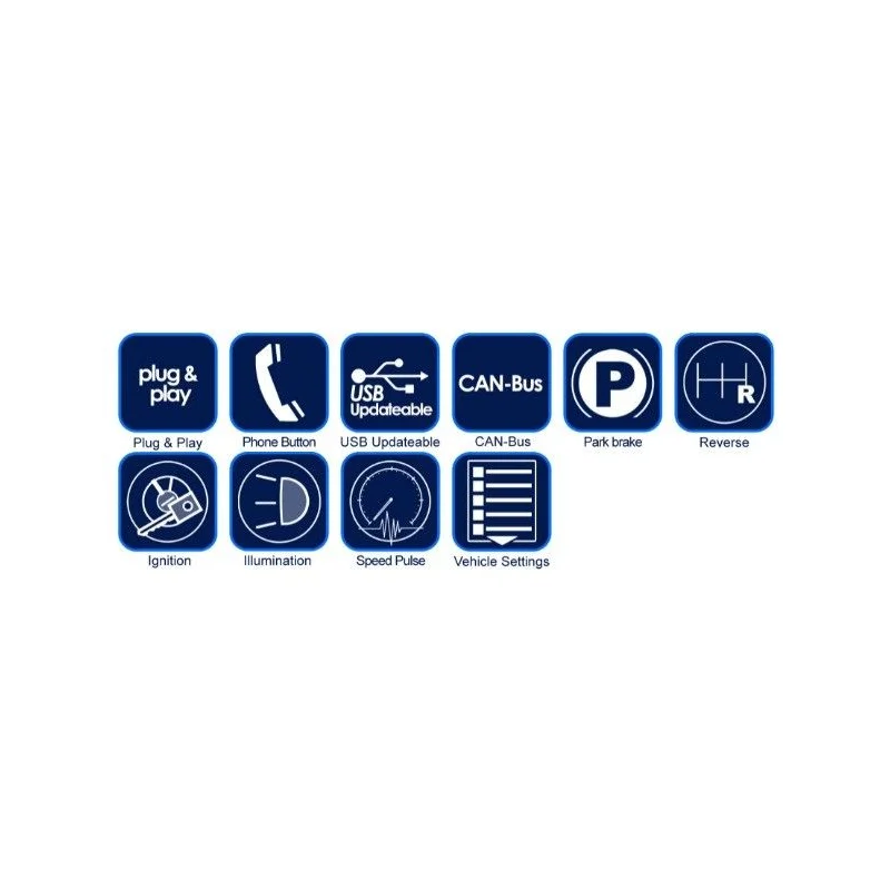 CTUVW02 Interface mandos volante, sensores parking, Info clima VW Golf 2012 2018, Polo 2012 2017
