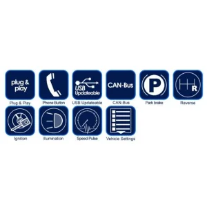 CTUVW02 Interface mandos volante, sensores parking, Info clima VW Golf 2012 2018, Polo 2012 2017