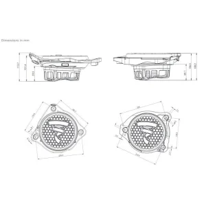 Esquema subwoofer 20cm para Mercedes Clase C, E, GLC, S, Focal ISUBMBZ2