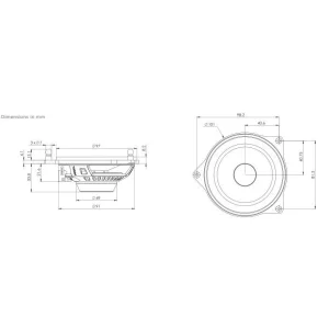 Esquema altavoces 10cm (4") Focal para Mercedes Clase C, E, GLC, S