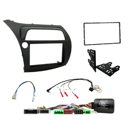 Kit instalación radio Honda Civic 2006 2012, marco radio, más Interface, más conector antena.