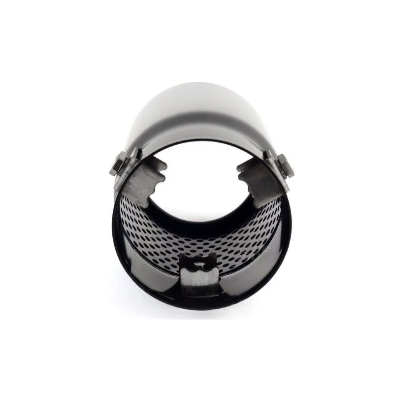 Cola escape universal INOX, MT017B, color negro. Largo total 130 mm