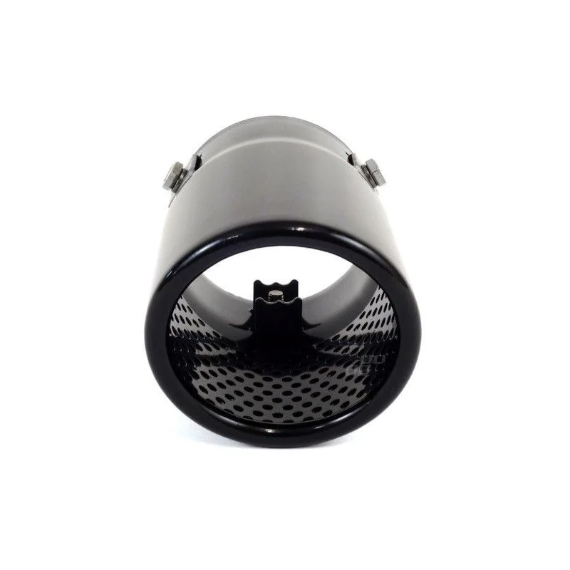 Embellecedor cola escape MT017B, acero inoxidable, universal, color negro