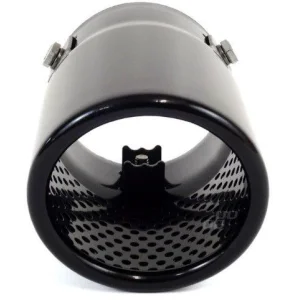 Embellecedor cola escape MT017B, acero inoxidable, universal, color negro