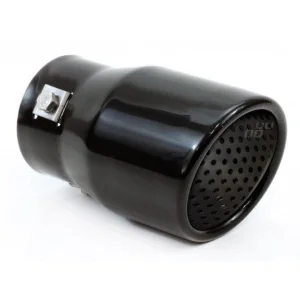 Cola escape MT017B, acero inoxidable, universal, color negro