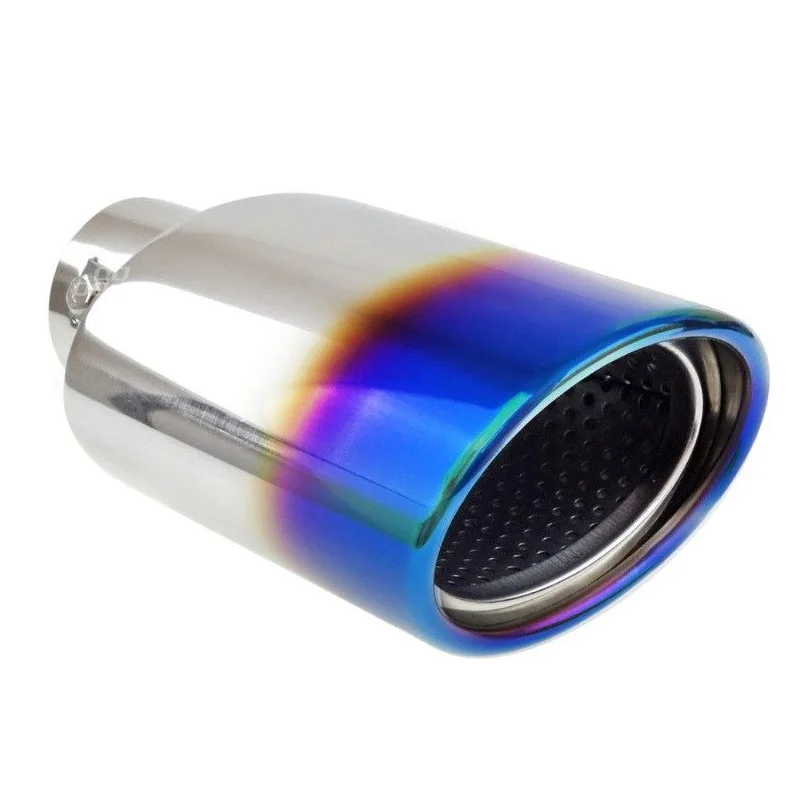 Cola escape acero inoxidable, color azul violeta, universal, MT023BLC