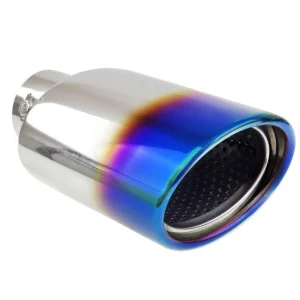 Cola escape acero inoxidable, color azul violeta, universal, MT023BLC