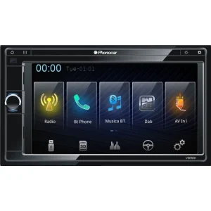 Radio monitor 6.2" Phonocar con Bluetooth A2DP, USB y SD