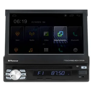 Radio In Dash, pantalla 7" Phonocar, con Android 10, Bluetooth, CD/DVD, USB, SD y Aux In. Aplicación EasyConnection