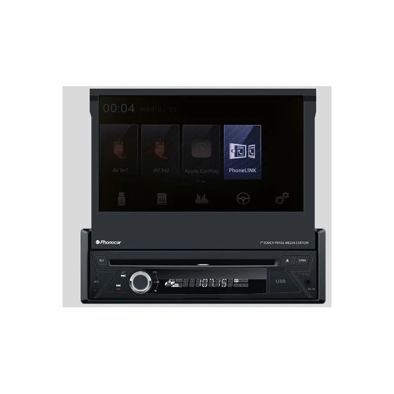 Radio con pantalla 7", aplicación Phone Link