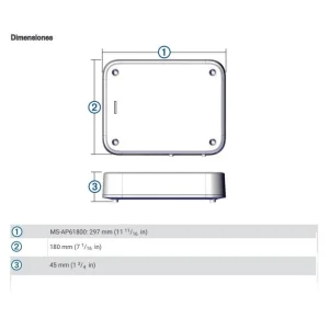 Medidas Fusion MS AP61800, Amplificador marino 6 canales
