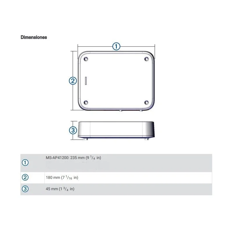 Medidas Fusion MS AP41200, Amplificador marino 4 canales