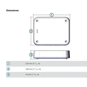 Dimensiones Fusion MS AP12000, Amplificador marino monocanal