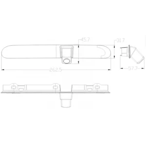 Camara trasera Citroen Jumpy, año 2016, SpaceTourer, año 2016, Peugeot Expert, año 2016, Toyota Proace, año 2016. Medidas.