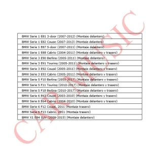 Compatibilidades altavoces 4" Match UPC42BMW FRT.1