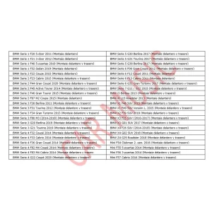 Compatibilidades Match UPC42BMW FRT.2