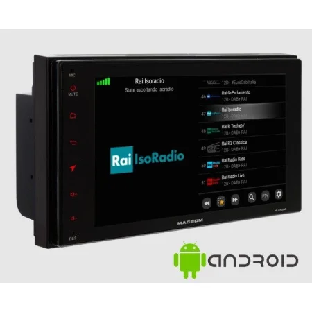 Macrom M AN600 Radio navegador con pantalla 6.2", Android 9.0