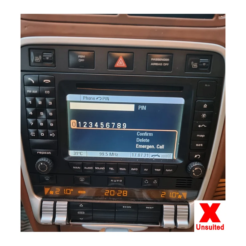 Radio original Porsche Cayenne