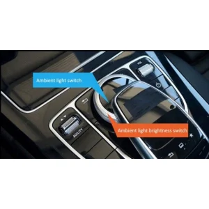 Luz ambiental LED de fibra óptica para Mercedes