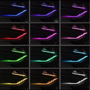 Luz ambiental LED de fibra óptica para Mercedes Clase C (W205) 2015 2018, GLC (X253) 2016 2018. Hasta 65 colores