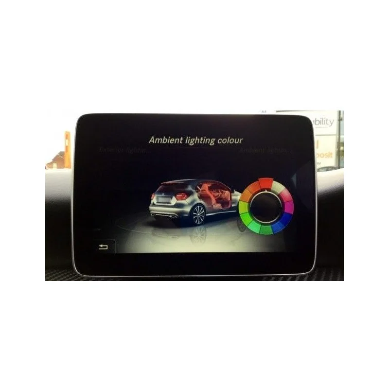 Luz ambiental LED de fibra óptica para Mercedes