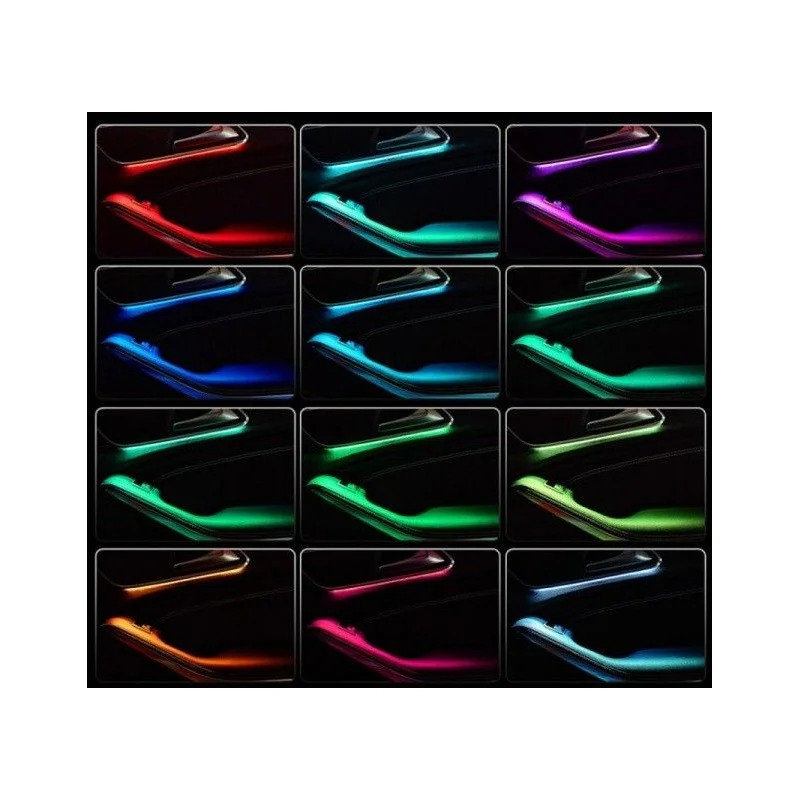 Luz LED ambiental interior Mercedes Clase A, B, CLA, GLA, año 2014. Disponible 12 colores