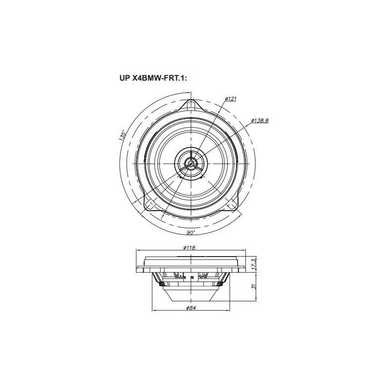 Esquema altavoces Match UPX4BMW FRT.1