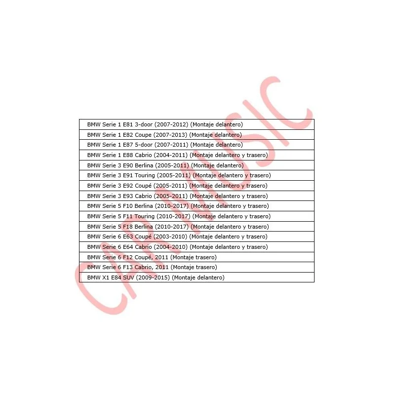 Compatibilidad altavoces Match UPX4BMW FRT.1