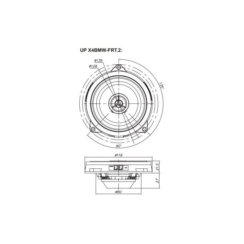 Esquema altavoces Match UPX4BMW FRT.2