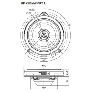 Esquema altavoces Match UPX4BMW FRT.2