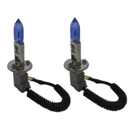 BOM XE H1 C, Bombillas H1, Luz blanca tipo xenon, 12V, 100W.