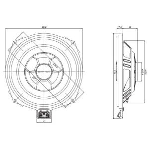 Medidas Match UPW8BMW S, Subwoofers BMW 8" (20cm)