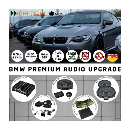Pack de sonido para BMW con sistema audio base, Match