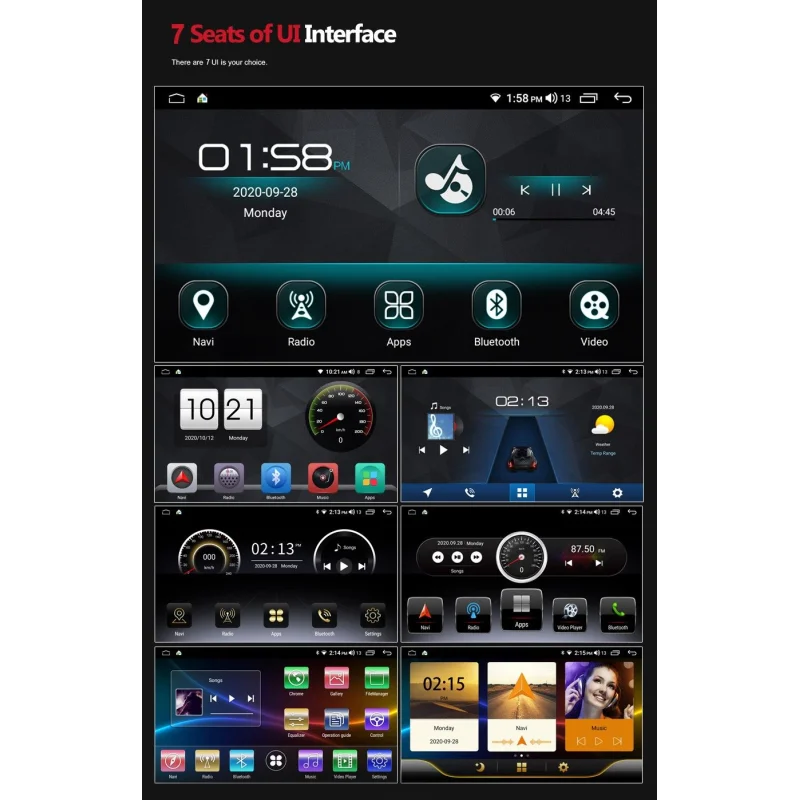Radio navegador Android Honda Accord 7, 2008 2012